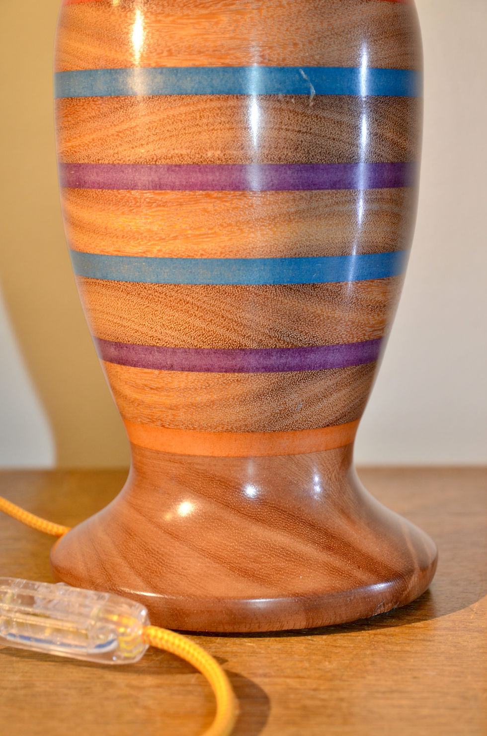 Miniature : Pied de lampe en bois de cumaru. 413.
