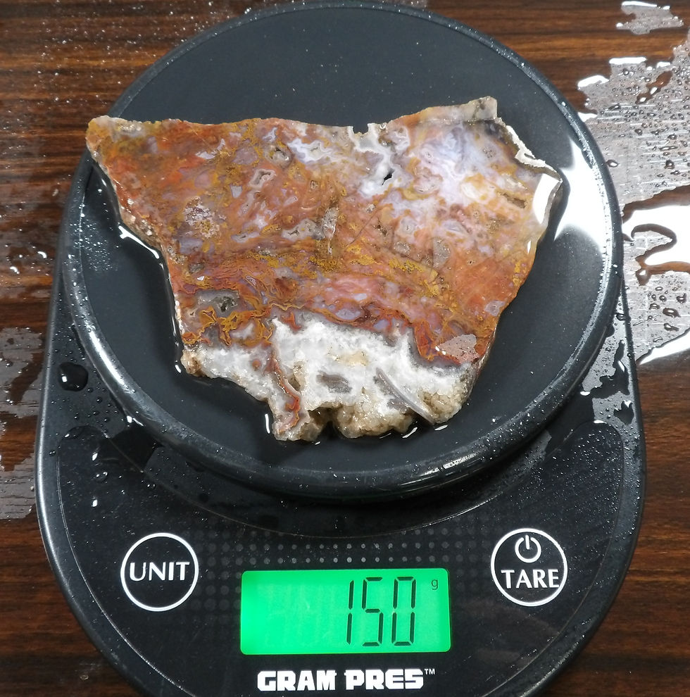 Thumbnail: Wingate Plume Agate Slab