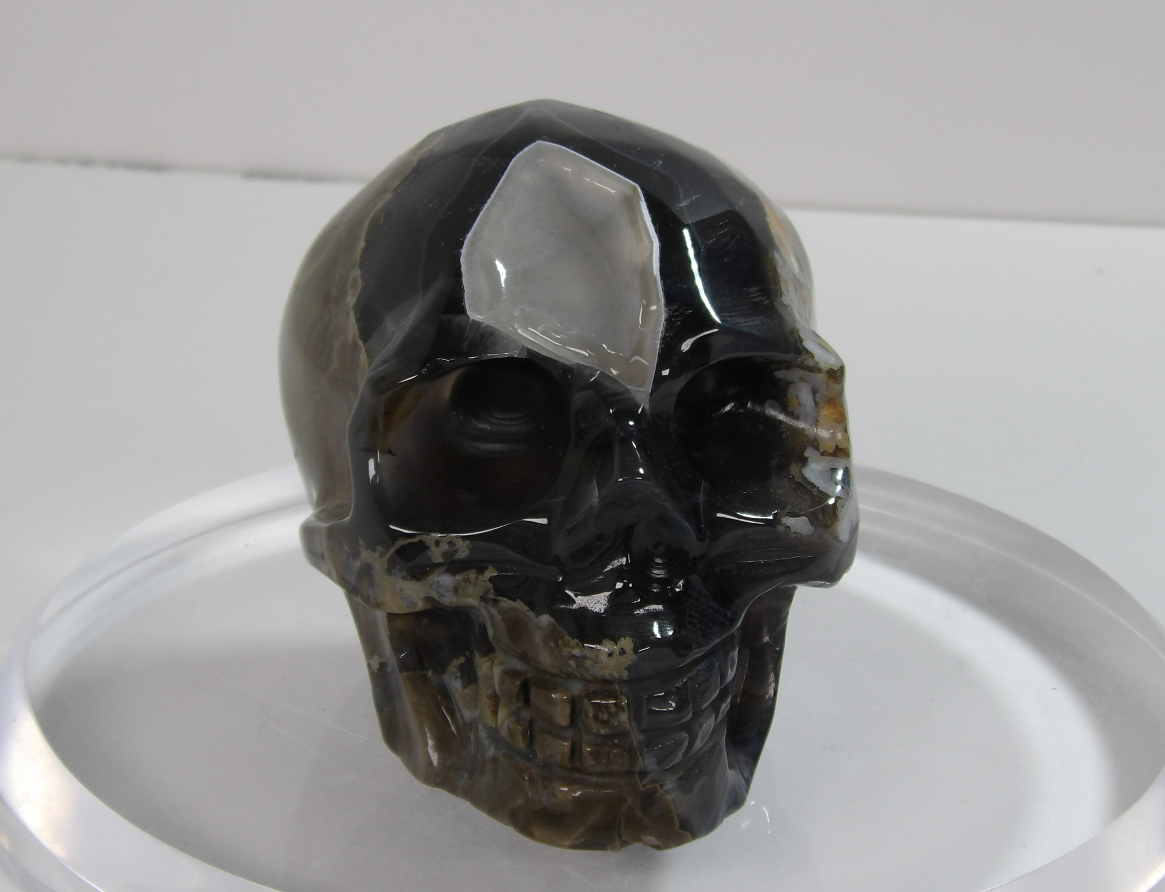 Volcano Agate Skull