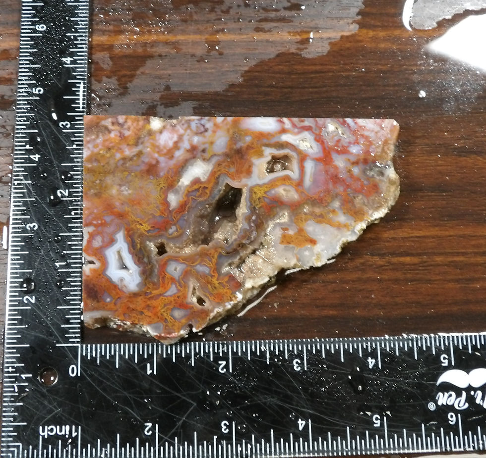 Thumbnail: Wingate Plume Agate Slab