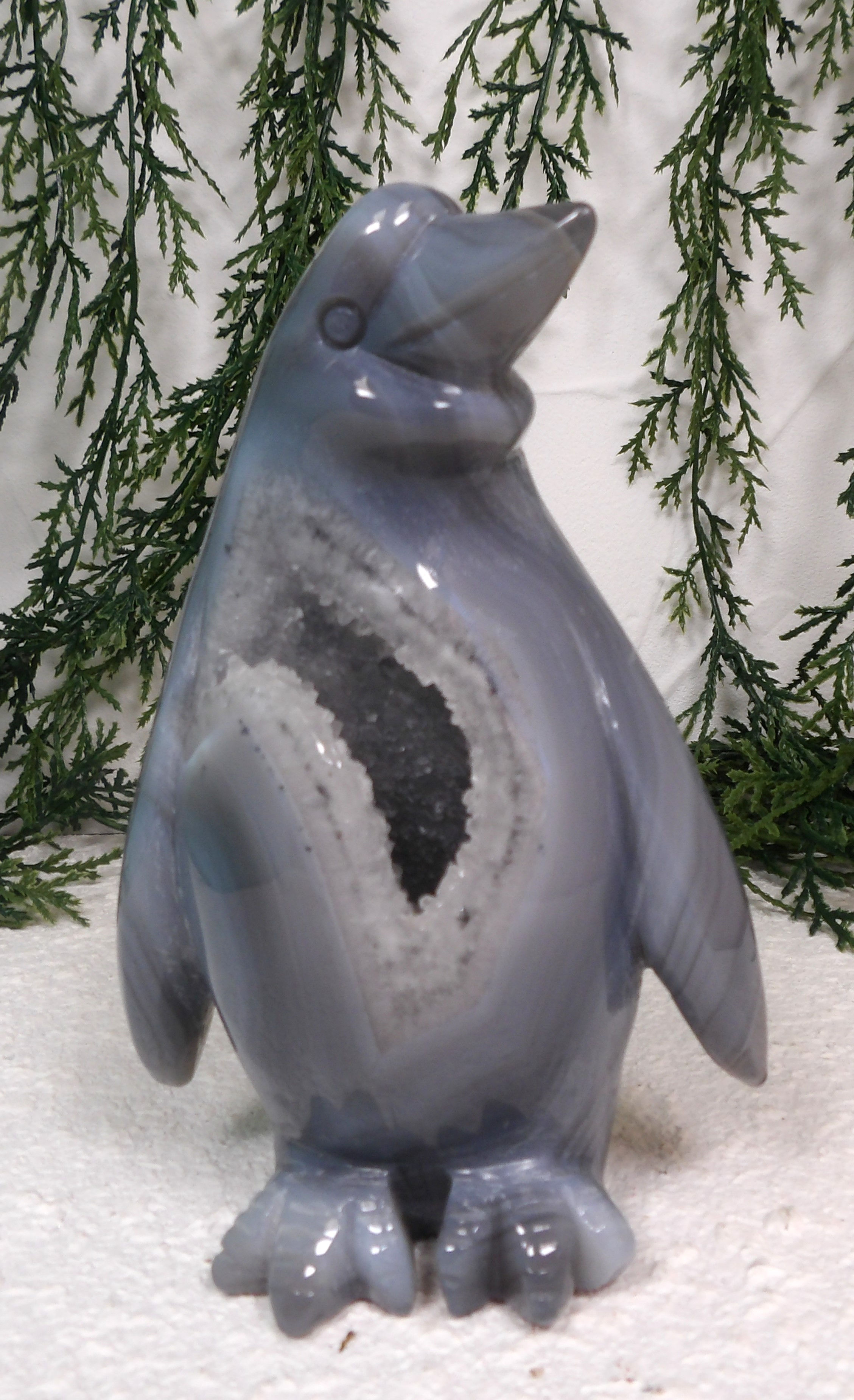 Druzy Agate Penguin