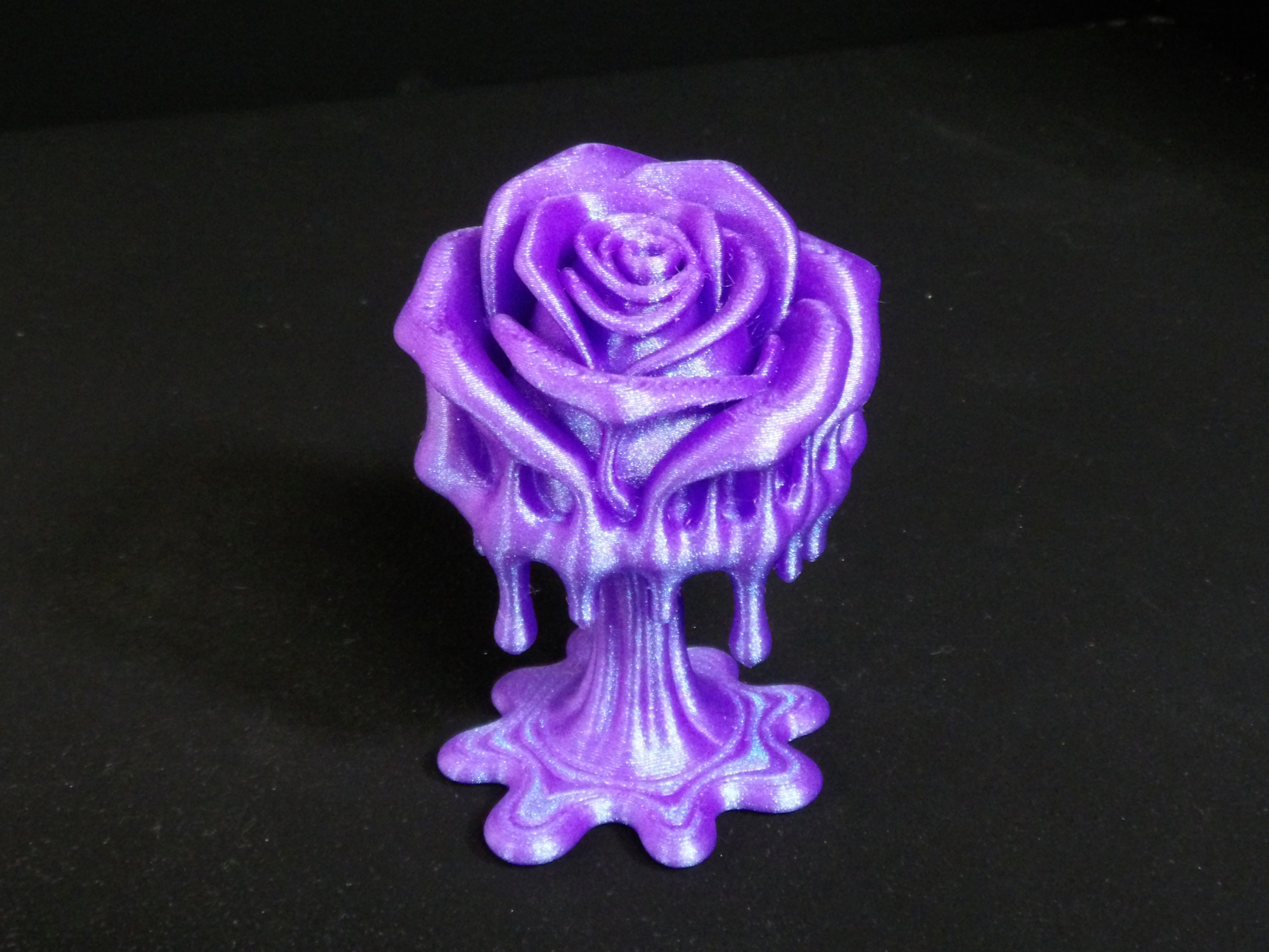 3D Printed Purple Rose