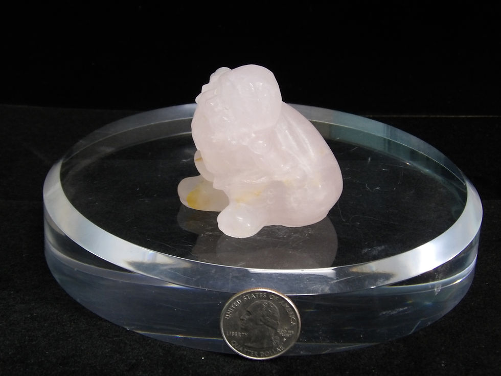 Thumbnail: Rose Quartz Santa Carving