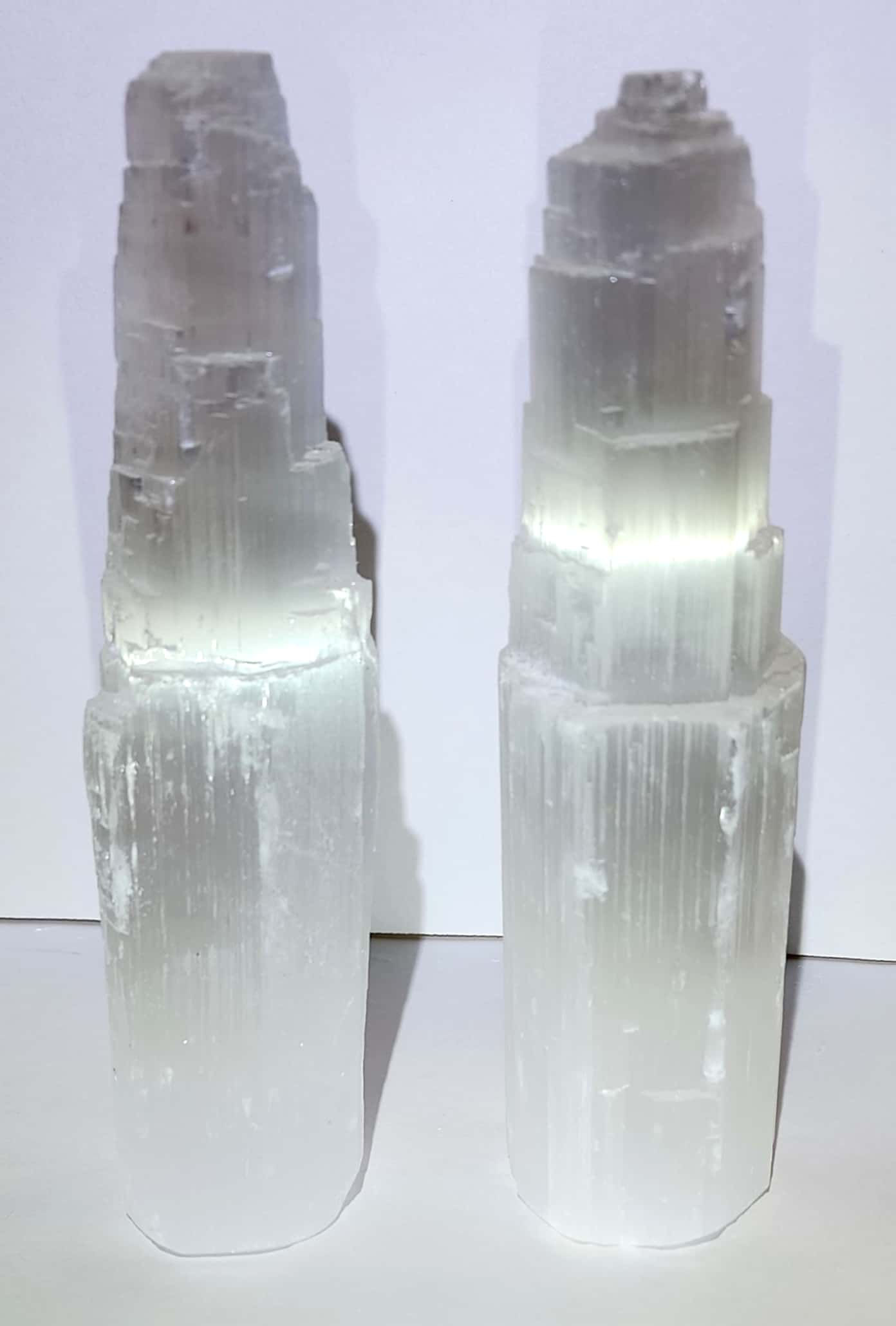 Raw Selenite Tower - 7-8" tall