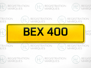 BEX 400 BECK REBECCA DATELESS NUMBER PLATE PRIVATE CHERISHED REGISTRATION