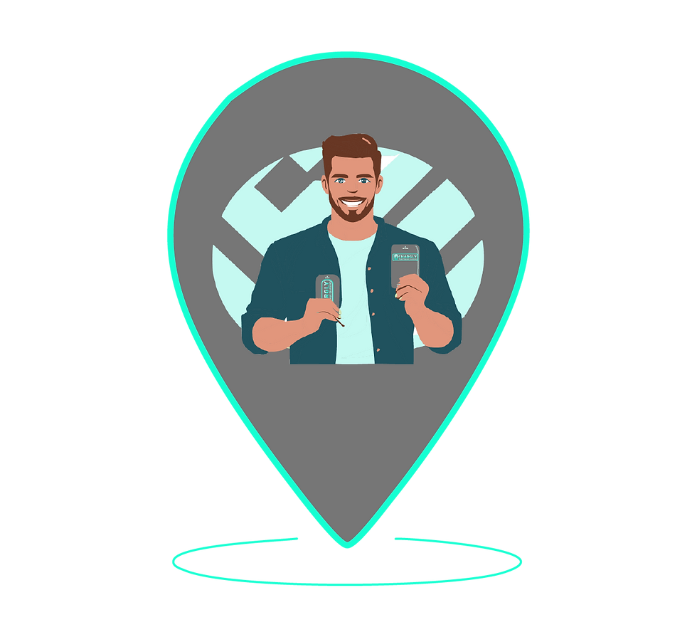 Laad je apparaten op met een van de 3 ingebouwde kabels USB-C, Lightning, Micro-USB