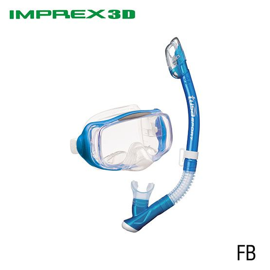 Thumbnail: TUSA Imprex 3D Dry Mask & Snorkel Set - Adult