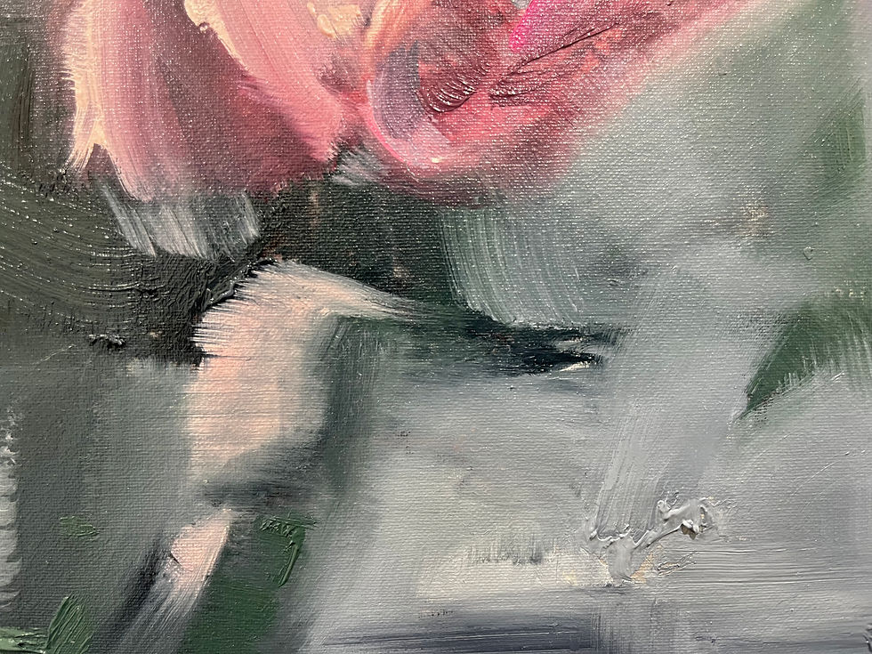 Thumbnail: Blushing Ladies, 11”x 14” oil on panel