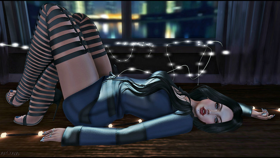 Lying down