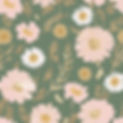 gold light pink and sage green flowers, subtle and more of a background, make the gold mor