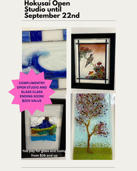 Create a beautiful masterpiece guided by the artists at Local Glass Studio