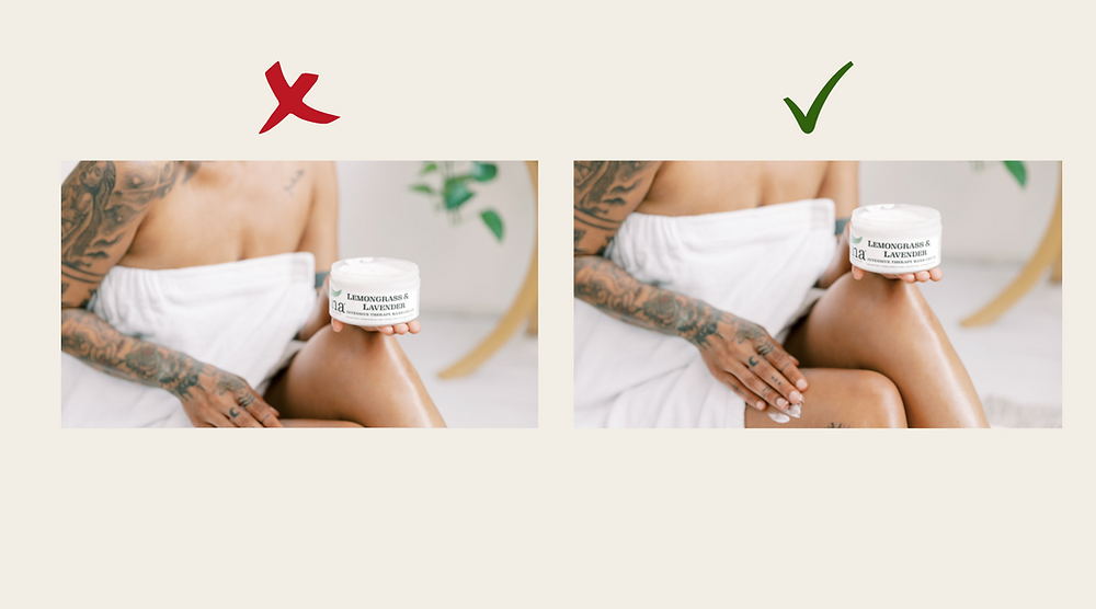 An example of the wrong and right way to crop an image for your website.