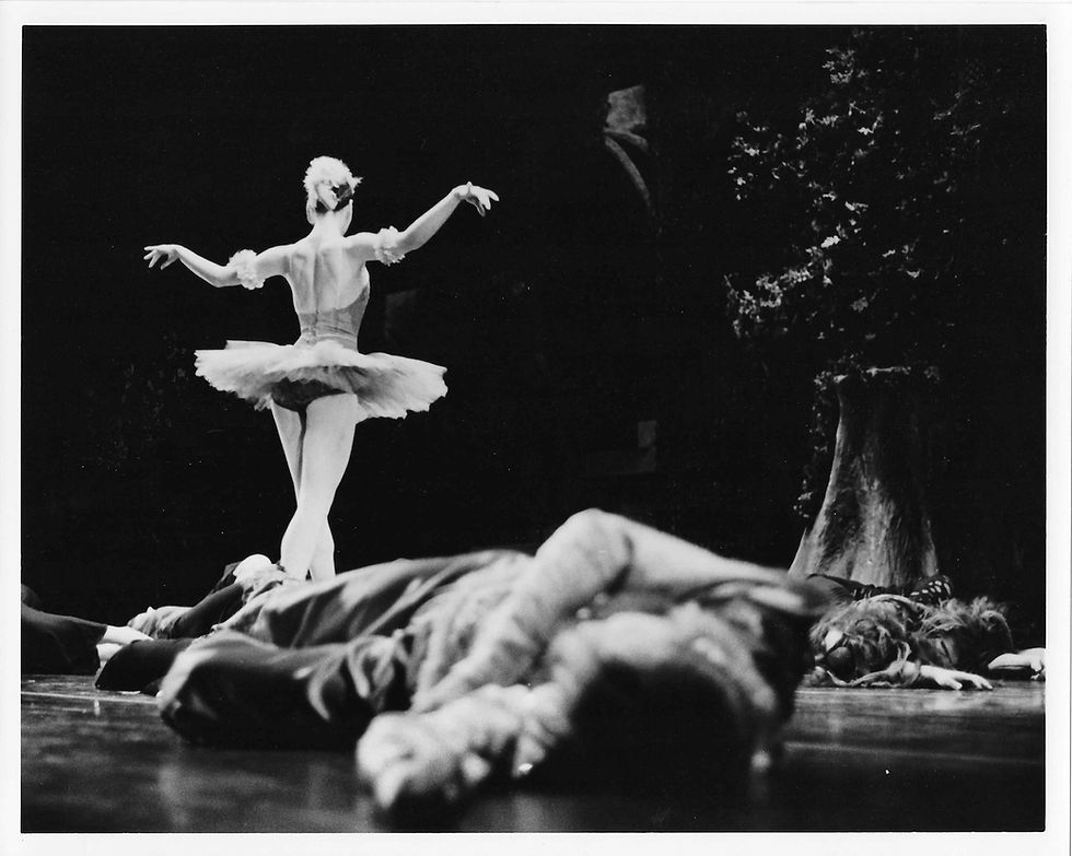 Portrait of a ballerina during rehearsal by LeeAnn Stromyer.