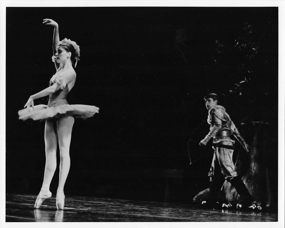 Portrait of a ballerina during rehearsal by LeeAnn Stromyer.