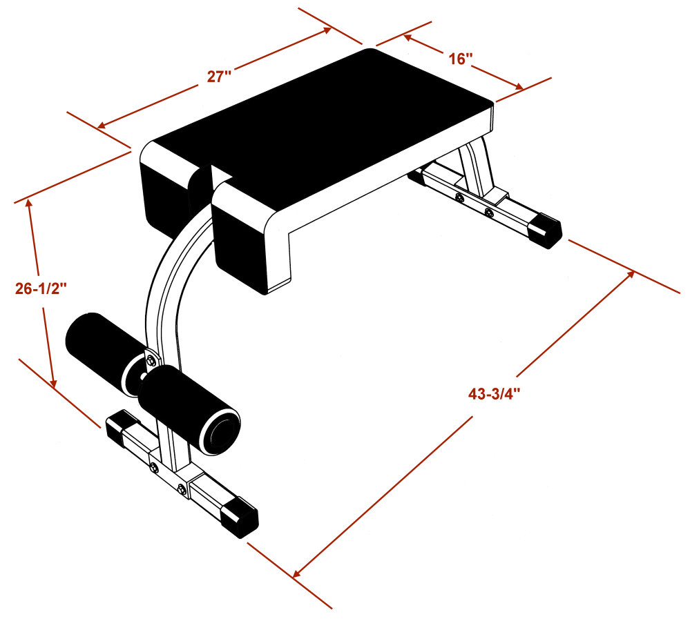 SitUp Bench (DF408) deltechfitness