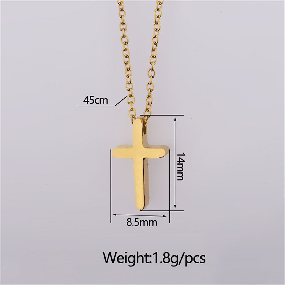Thumbnail: Aurelia Faith Cross Necklace