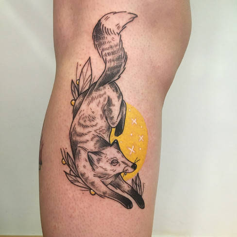 Tatuaje en el estilo blackwork realizado en Morning Glory Tattoo & Gallery Valencia