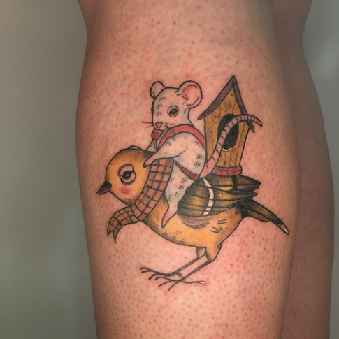 Ilustrativo / neo-tradicional tattoo, Morning Glory Tattoo Valencia