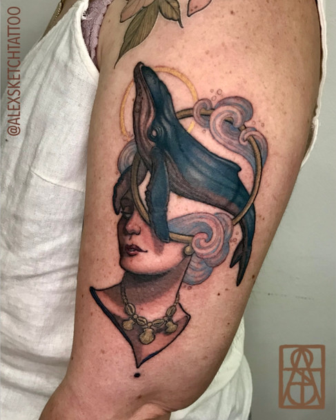 Tatuaje realizado por Alex Sketch