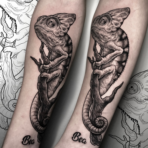 Tatuaje en el estilo blackwork realizado en Morning Glory Tattoo & Gallery Valencia