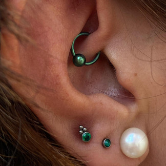 Proyecto de oreja: daith, lobe y upper lobe piercings