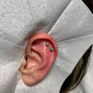 Double helix piercing