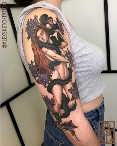 Tatuaje realizado por Alex Sketch
