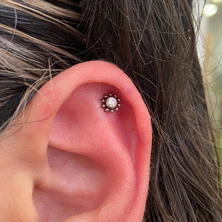 Helix piercing