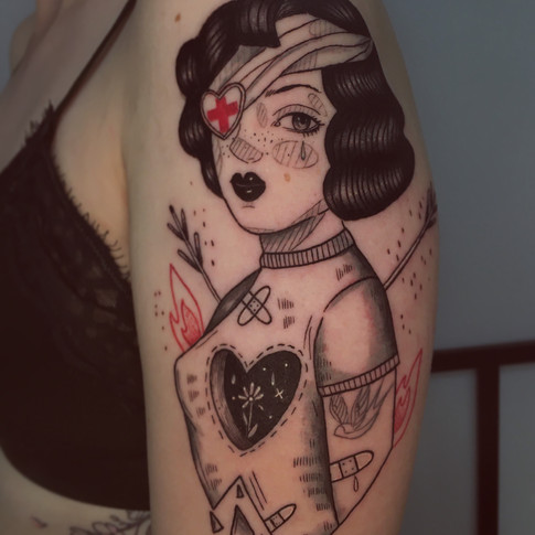 Ilustrativo / neo-tradicional tattoo, Morning Glory Tattoo Valencia