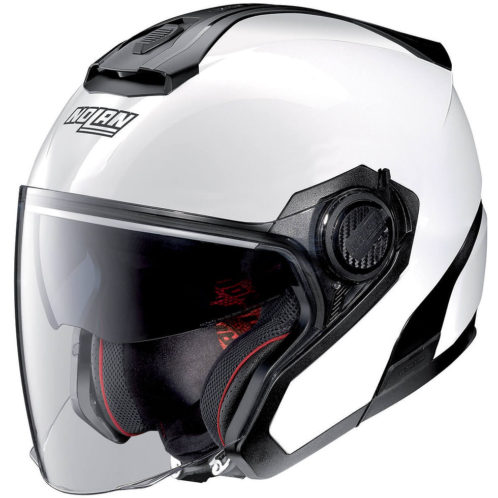 Miniature : Casque Jet NOLAN N40.5 Spécial Uni Pure White N-Co vue de profil