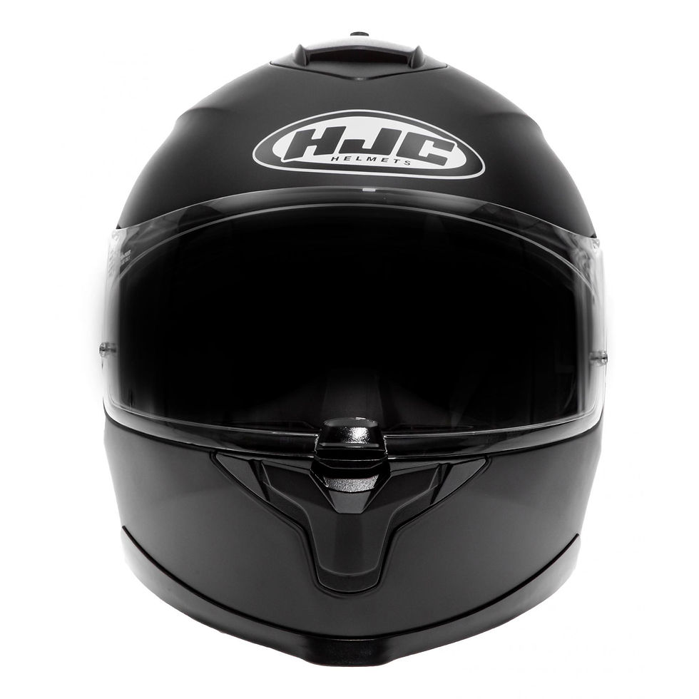 Miniature : Casque  Intégral HJC C70 vue de face Noir Mat