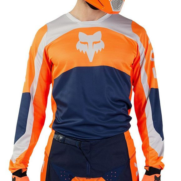 Miniature : Maillot Cross FOX 180 Nitro Orange Fluo vue de face