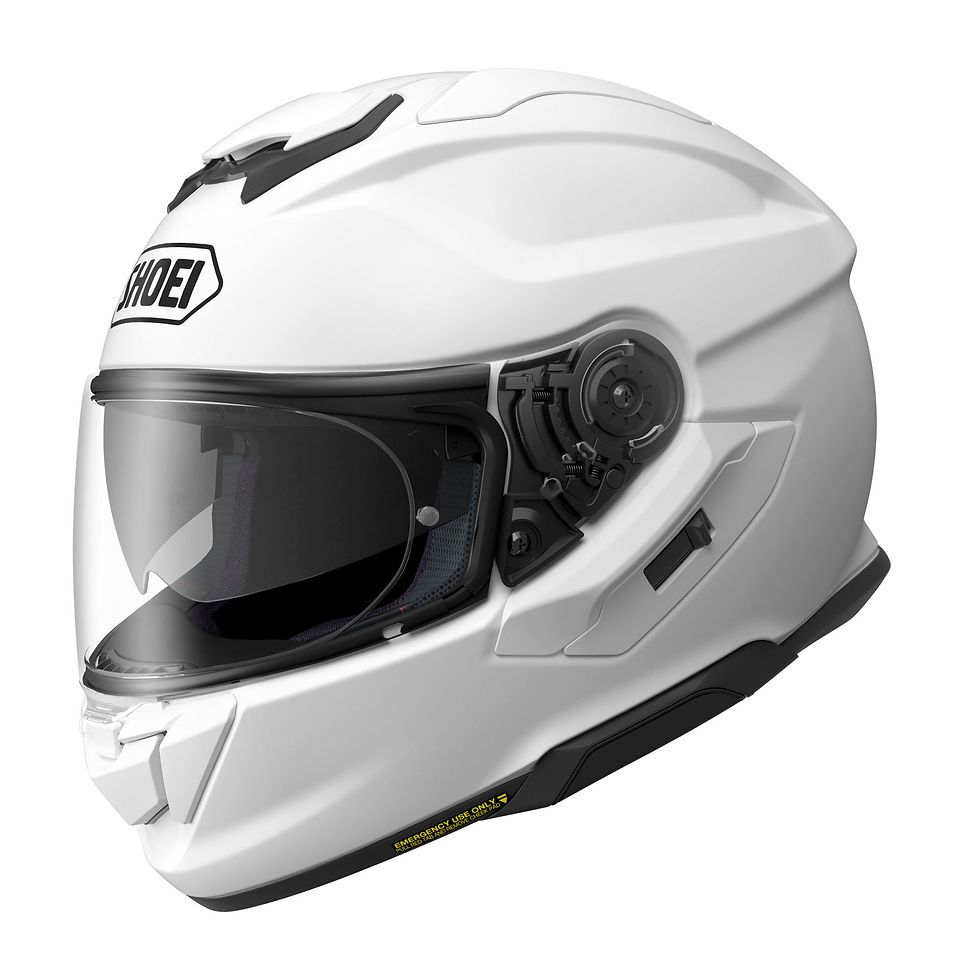 Miniature : Casque SHOEI GT-Air 3 Uni Blanc vue de profil