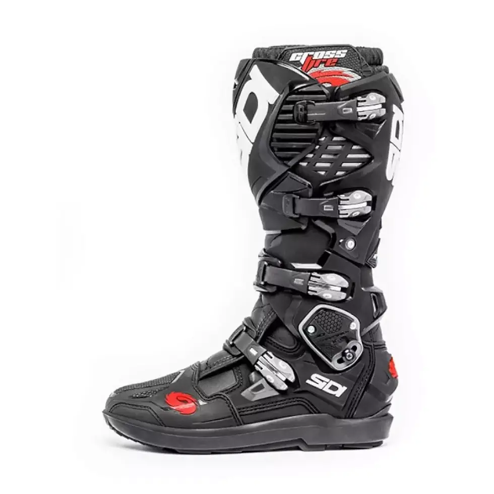 Miniature : Bottes Cross Enduro Premium SIDI Crossfire 3 noir pied gauche vue de profil