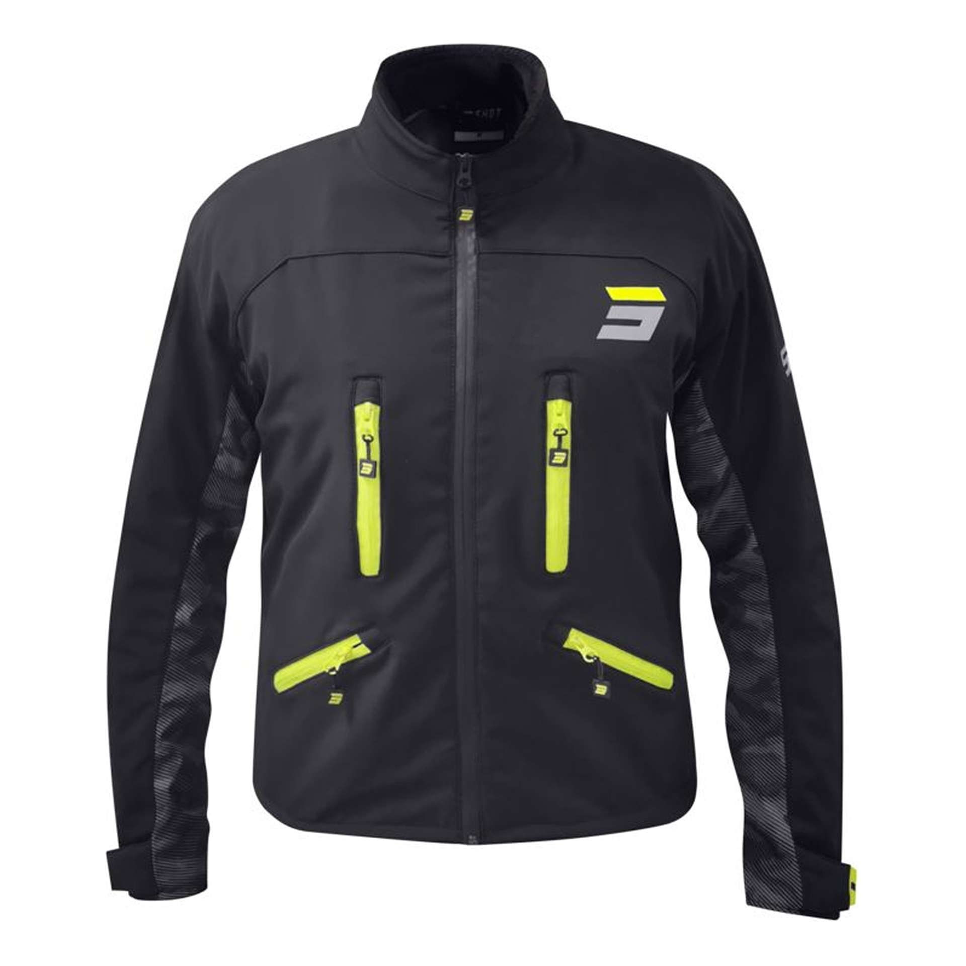Veste Enduro SHOT Climatic Black Neon Yellow