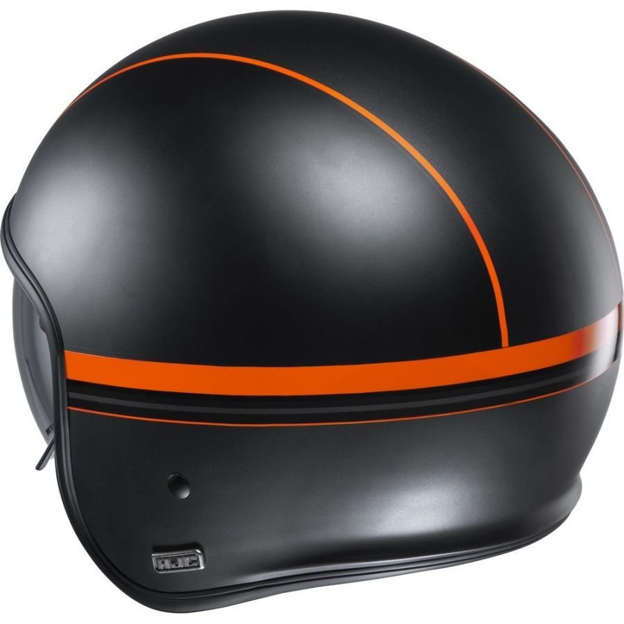 Miniature : Casque Jet Fibre Ecran Solaire HJC V30 Déco Equinox MC7SF vue de dos