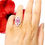 Thumbnail: Art Deco Style Ruby & Diamond Ring