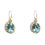 Thumbnail: Oval Cut Blue Topaz Drop Earrings
