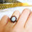 Thumbnail: Oval Opal & Garnet Cluster Ring