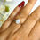 Thumbnail: Pear Cut Cluster Diamond Ring