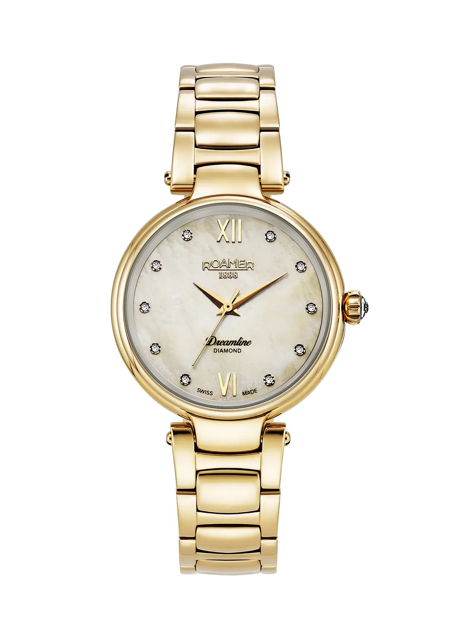 Roamer Dreamline Diamond Gold Tone Ladies Watch