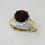 Thumbnail: Round Garnet & Diamond Cluster Ring