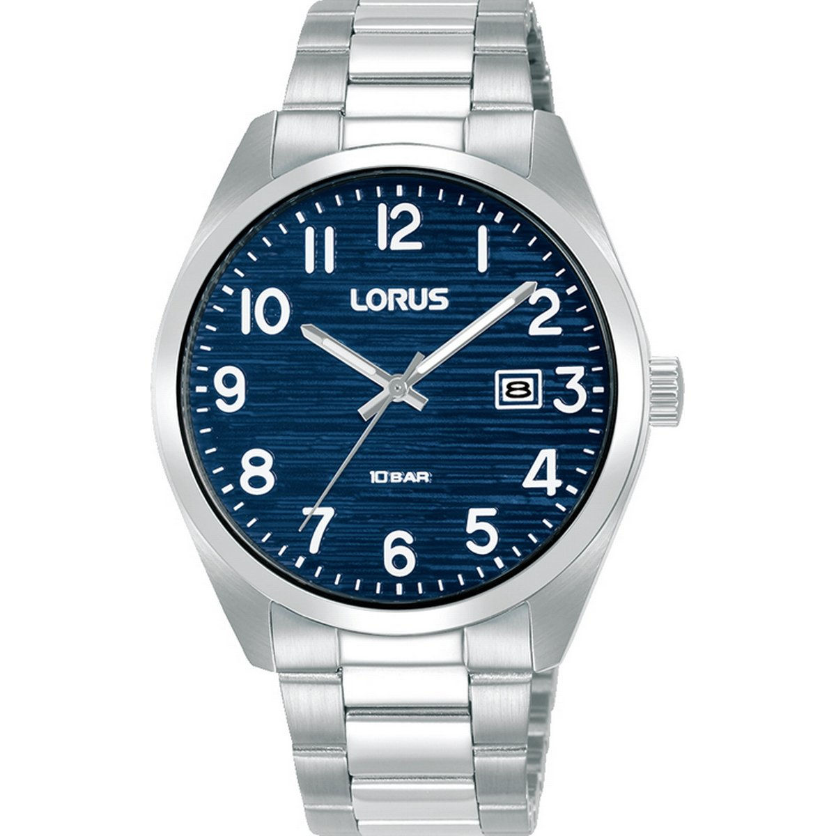Lorus Gents Steel Watch with Blue Dial