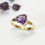 Thumbnail: Trillion Cut Amethyst Ring