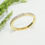 Thumbnail: Yellow Gold Brilliant Cut Beaded Edge Diamond Band
