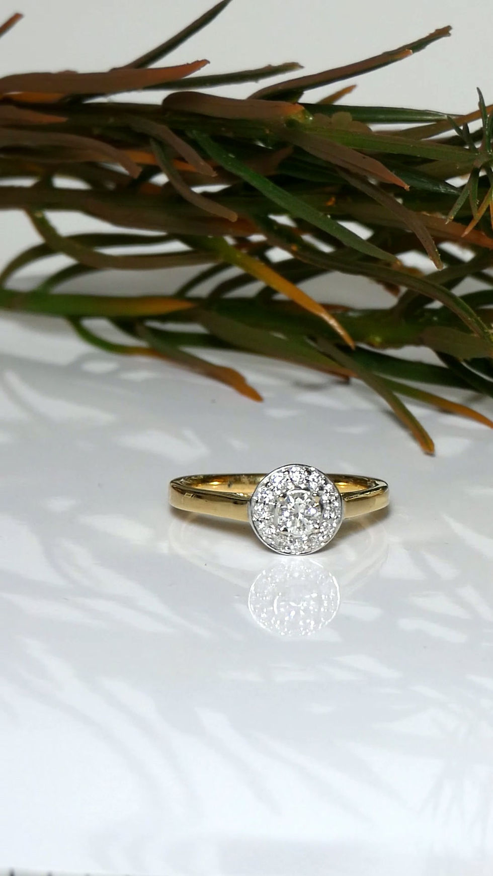 Thumbnail: Halo Diamond Engagement Ring