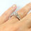Thumbnail: Platinum Solitaire Diamond Engagement Ring With Split Diamond Set Shoulders