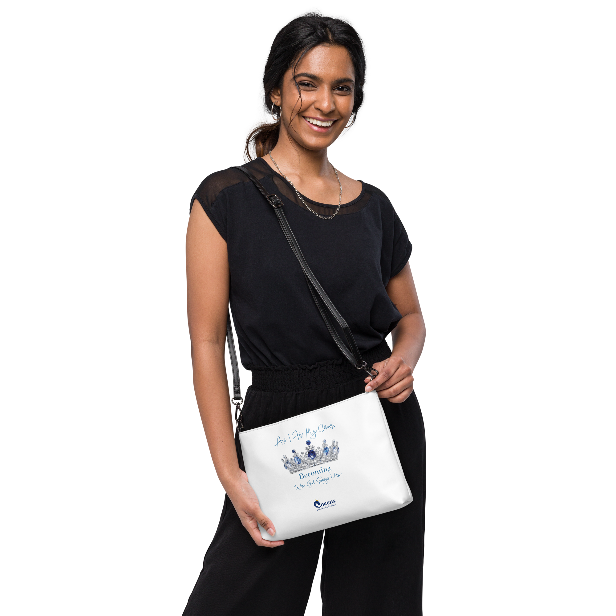 Sapphire "Crown of Becoming" - Crossbody bag