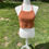 Thumbnail: Burnt Orange w/ Gray Lace Halter Top