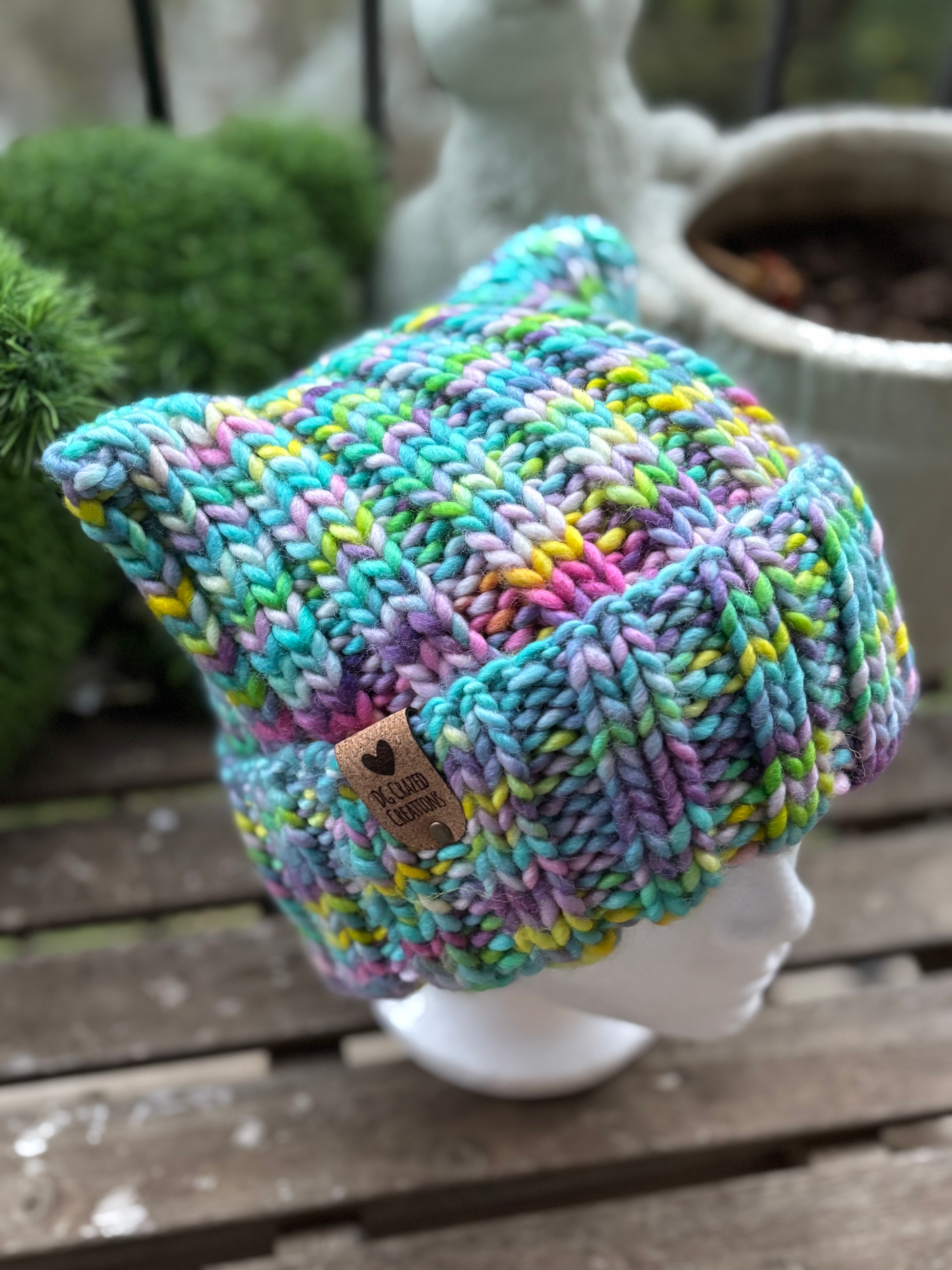 Knitted Kitty Beanie